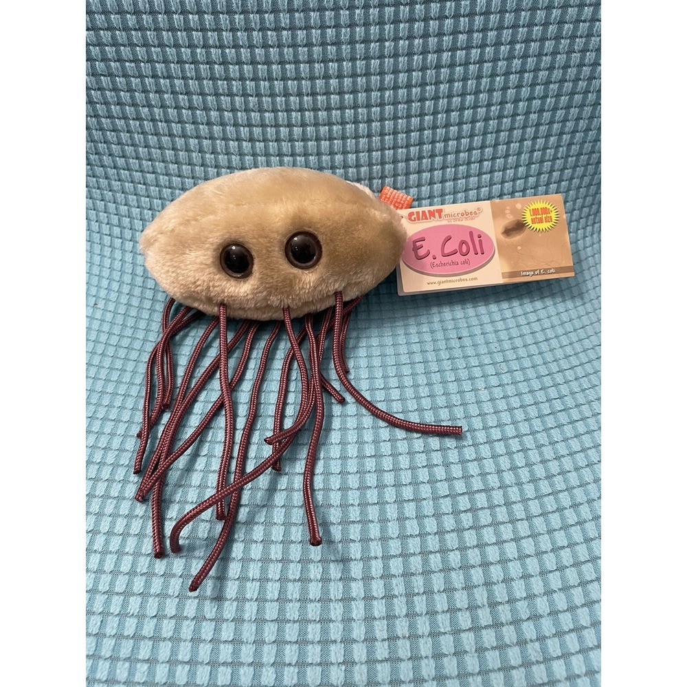 Giant Microbes E. Coli Plush Toy Science Educational by Drew Oliver Art NWT